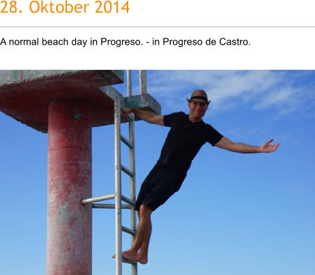 28. Oktober 2014 A normal beach day in Progreso. - in Progreso de Castro.